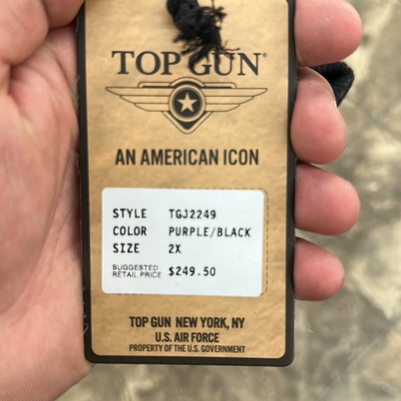 MEN’S TOP GUN JACKET BRAND NEW WITH TAGS - Picture 3 of 3